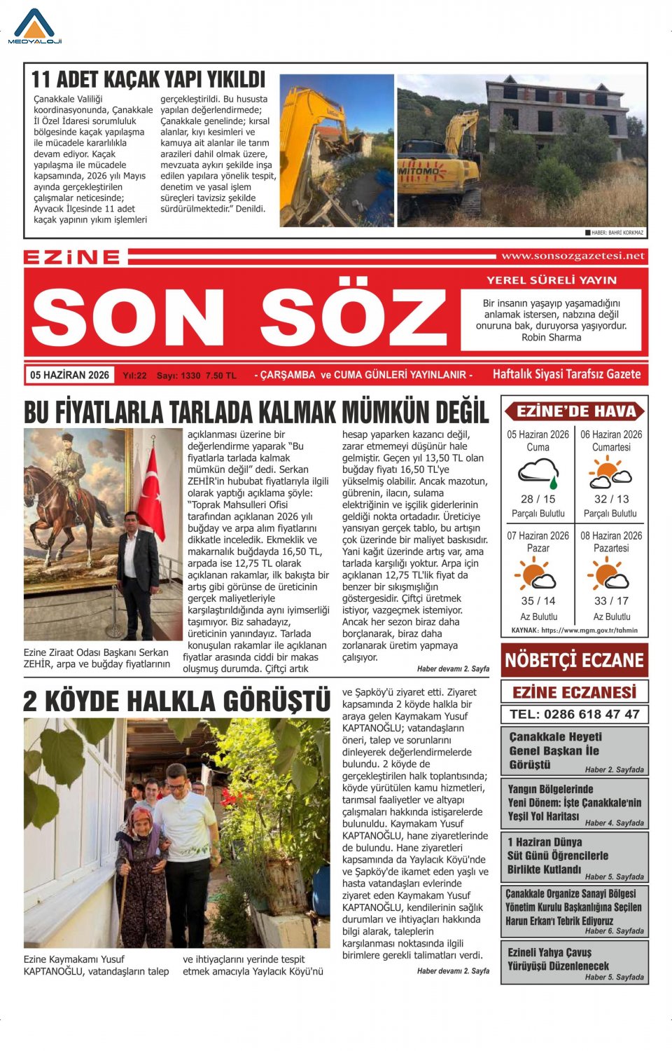 Ezine Son Söz Gazetesi