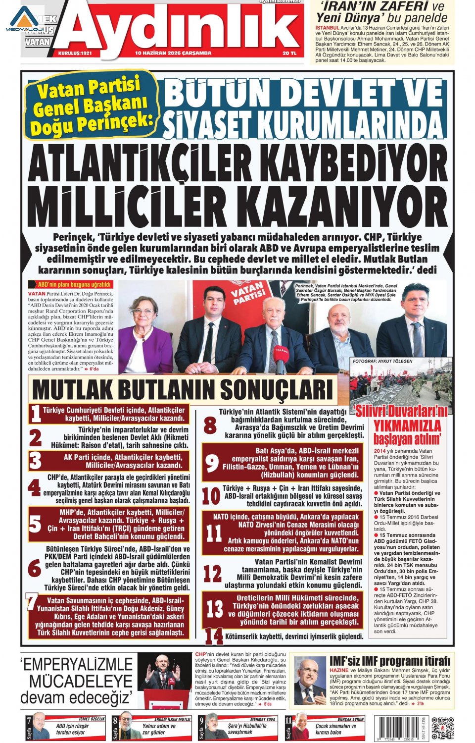 Aydınlık Gazetesi