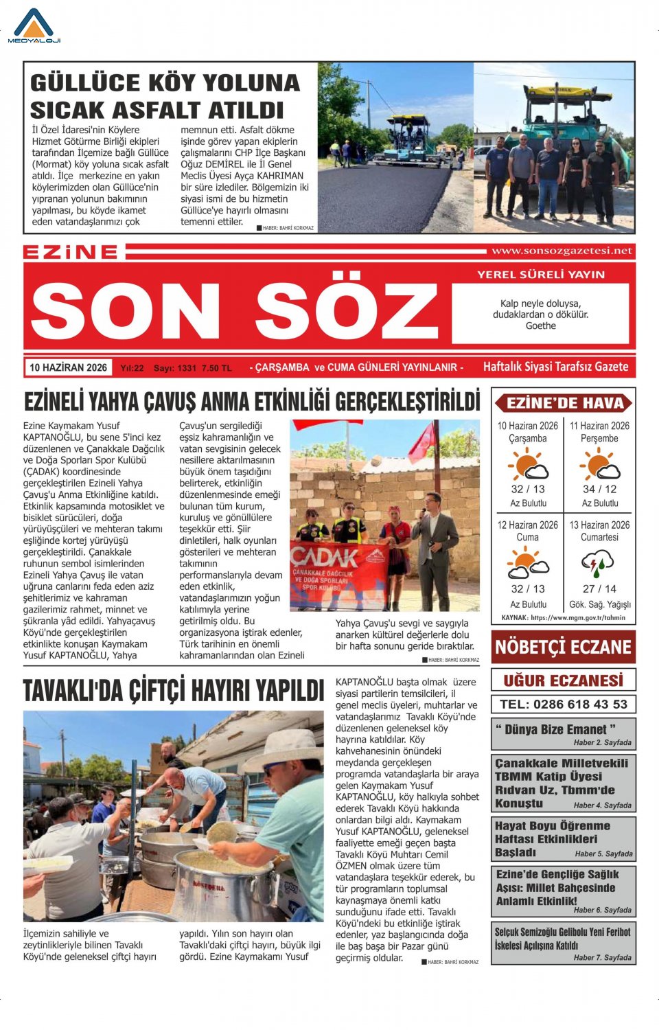 Ezine Son Söz Gazetesi
