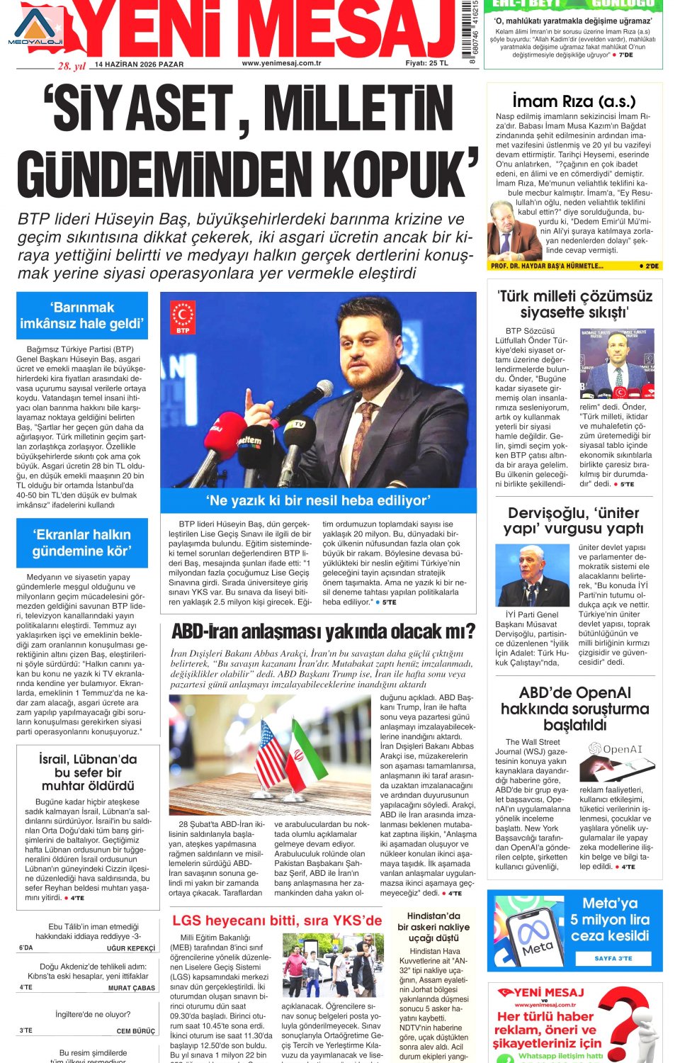 Yeni Mesaj
