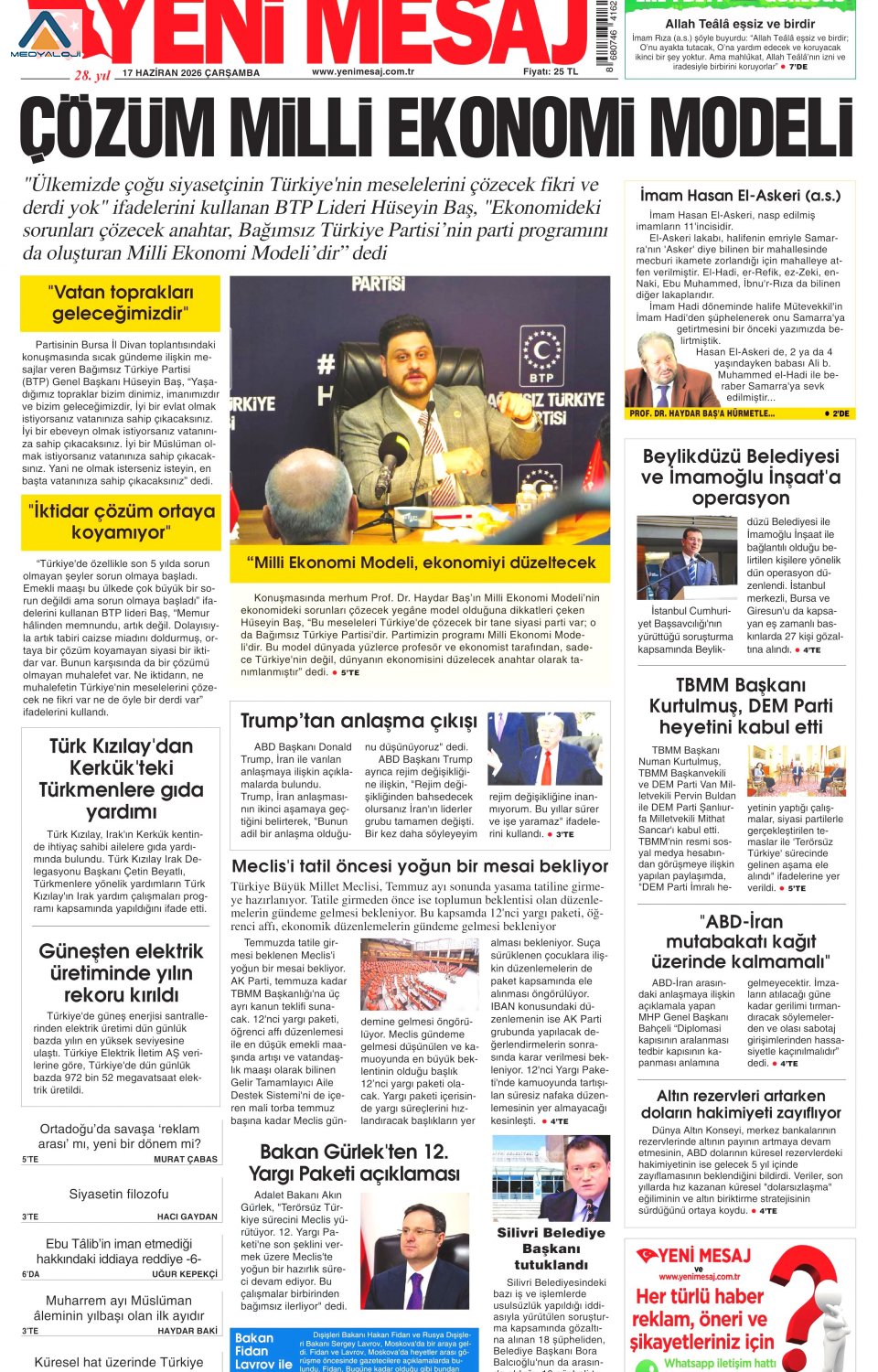 Yeni Mesaj