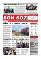 Ezine Son Söz Gazetesi Gazetesi