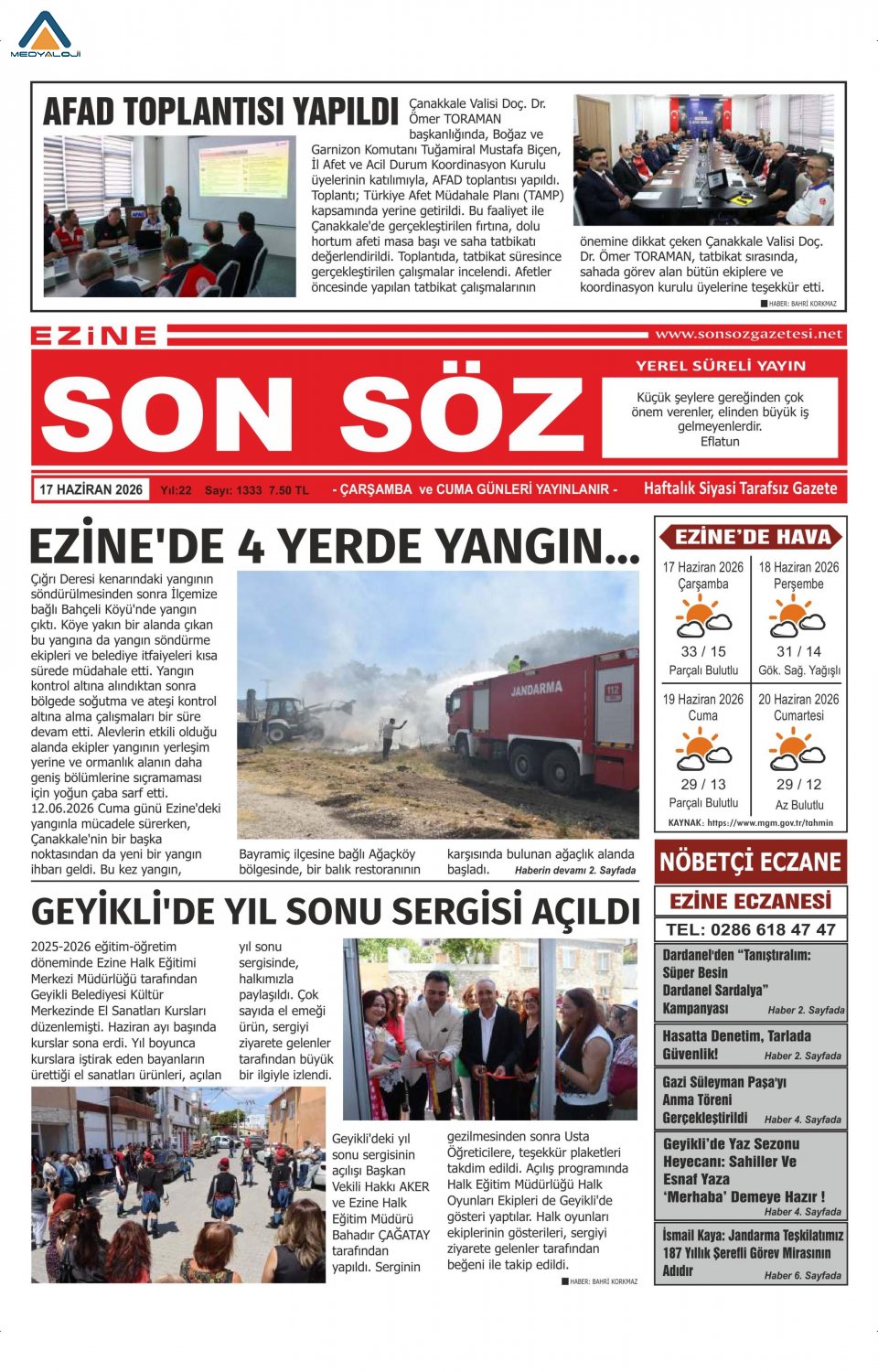 Ezine Son Söz Gazetesi
