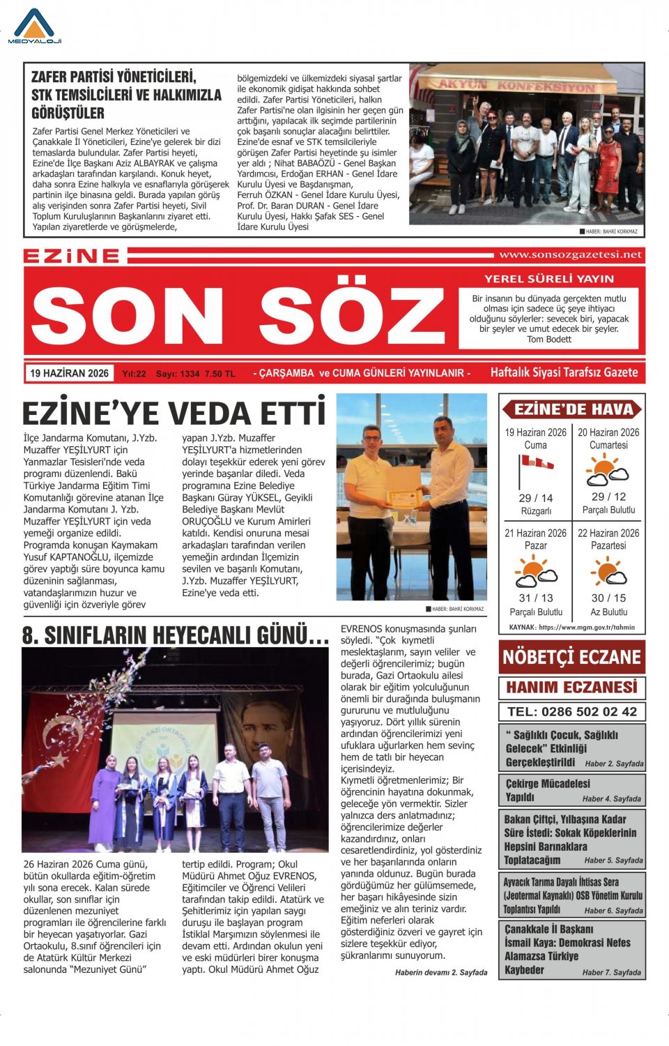 Ezine Son Söz Gazetesi