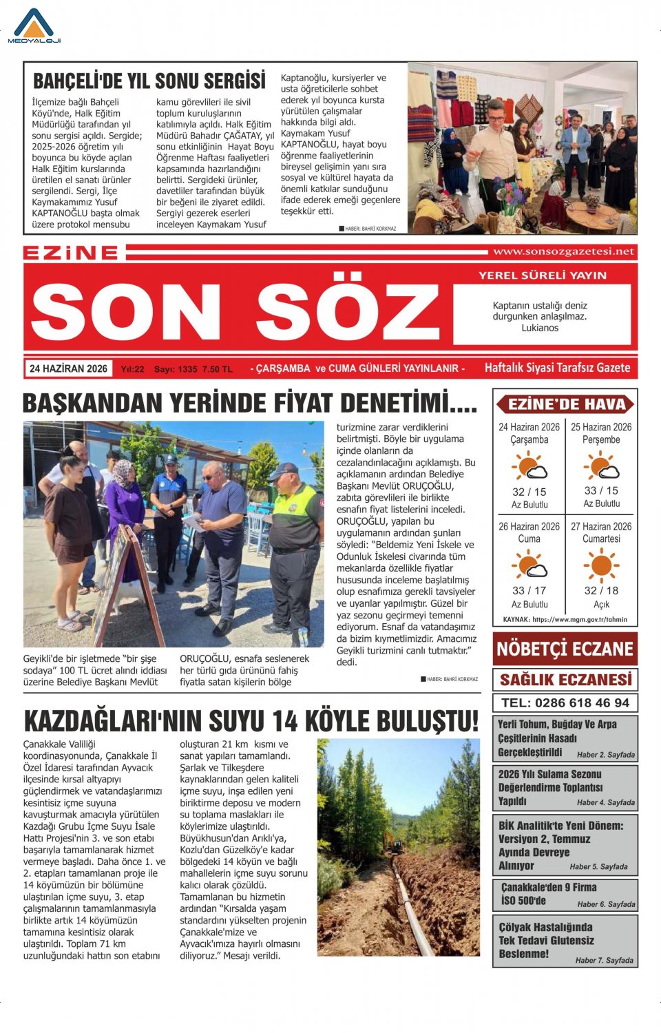 Ezine Son Söz Gazetesi