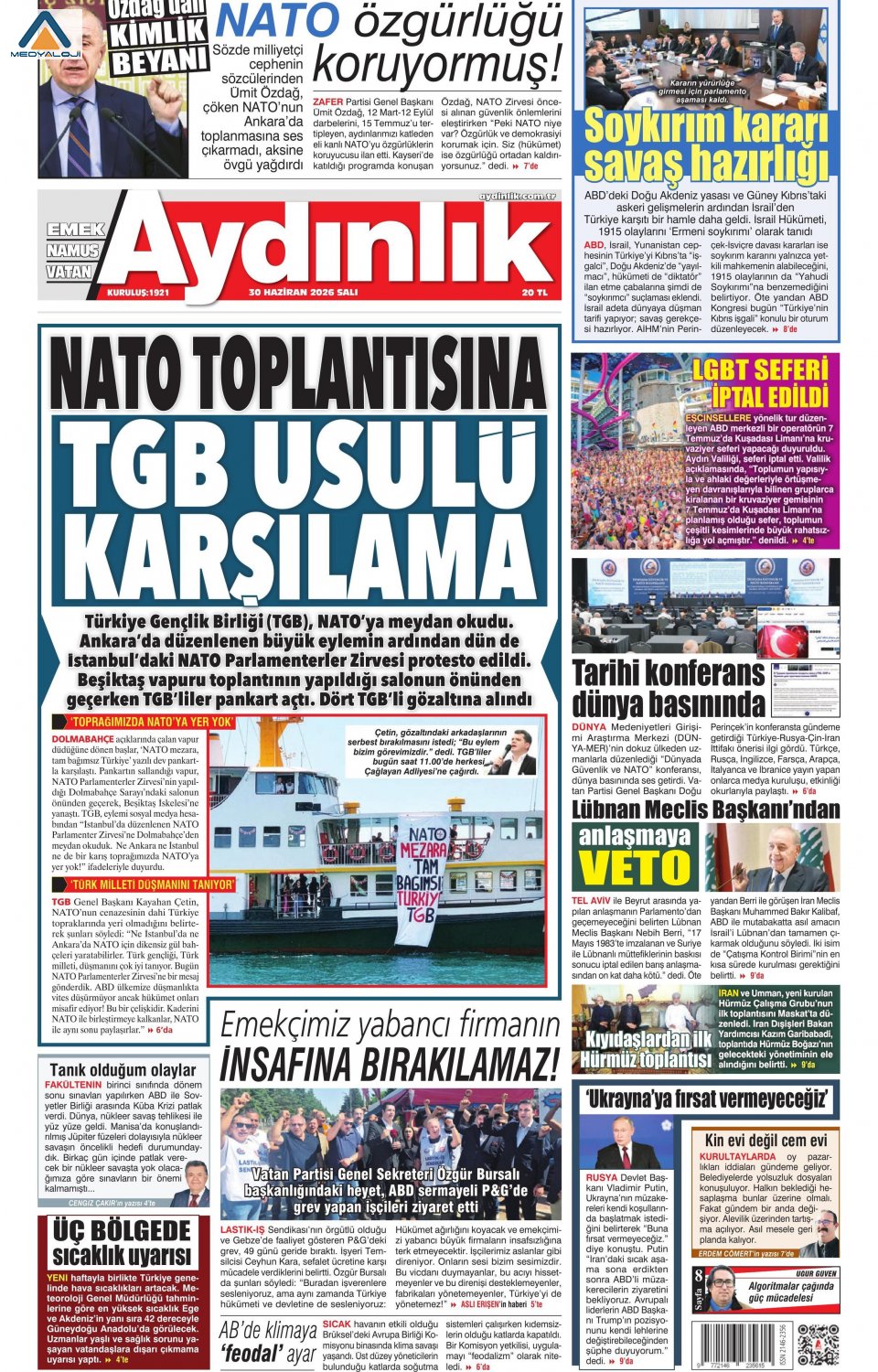 Aydınlık Gazetesi