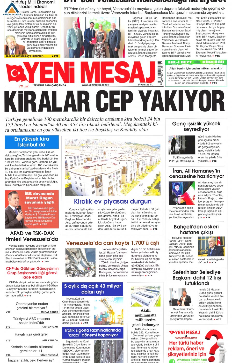 Yeni Mesaj
