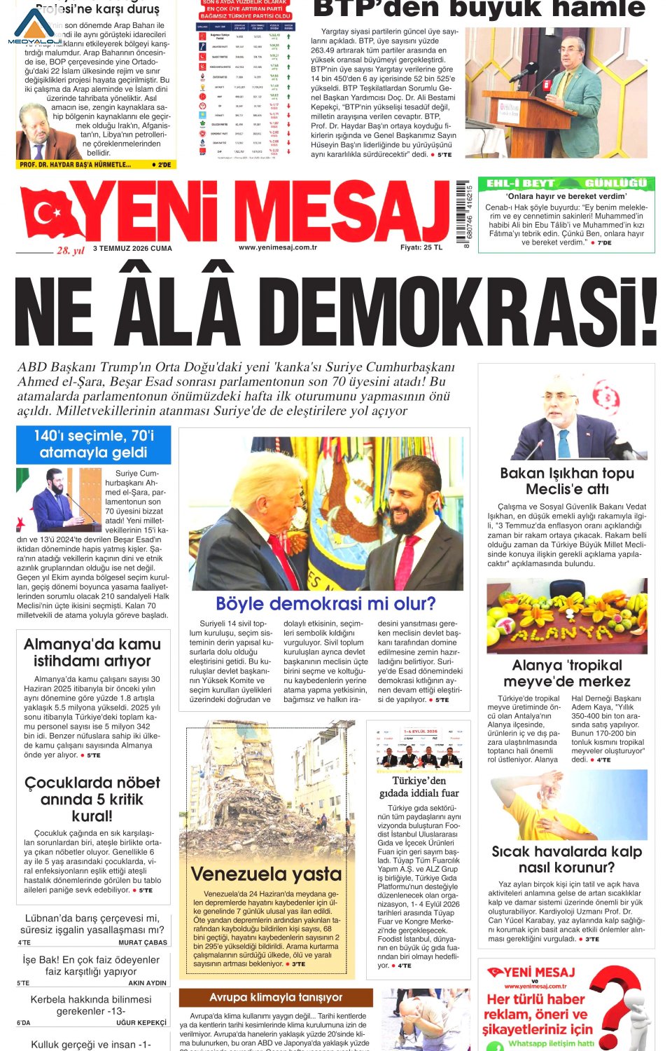 Yeni Mesaj