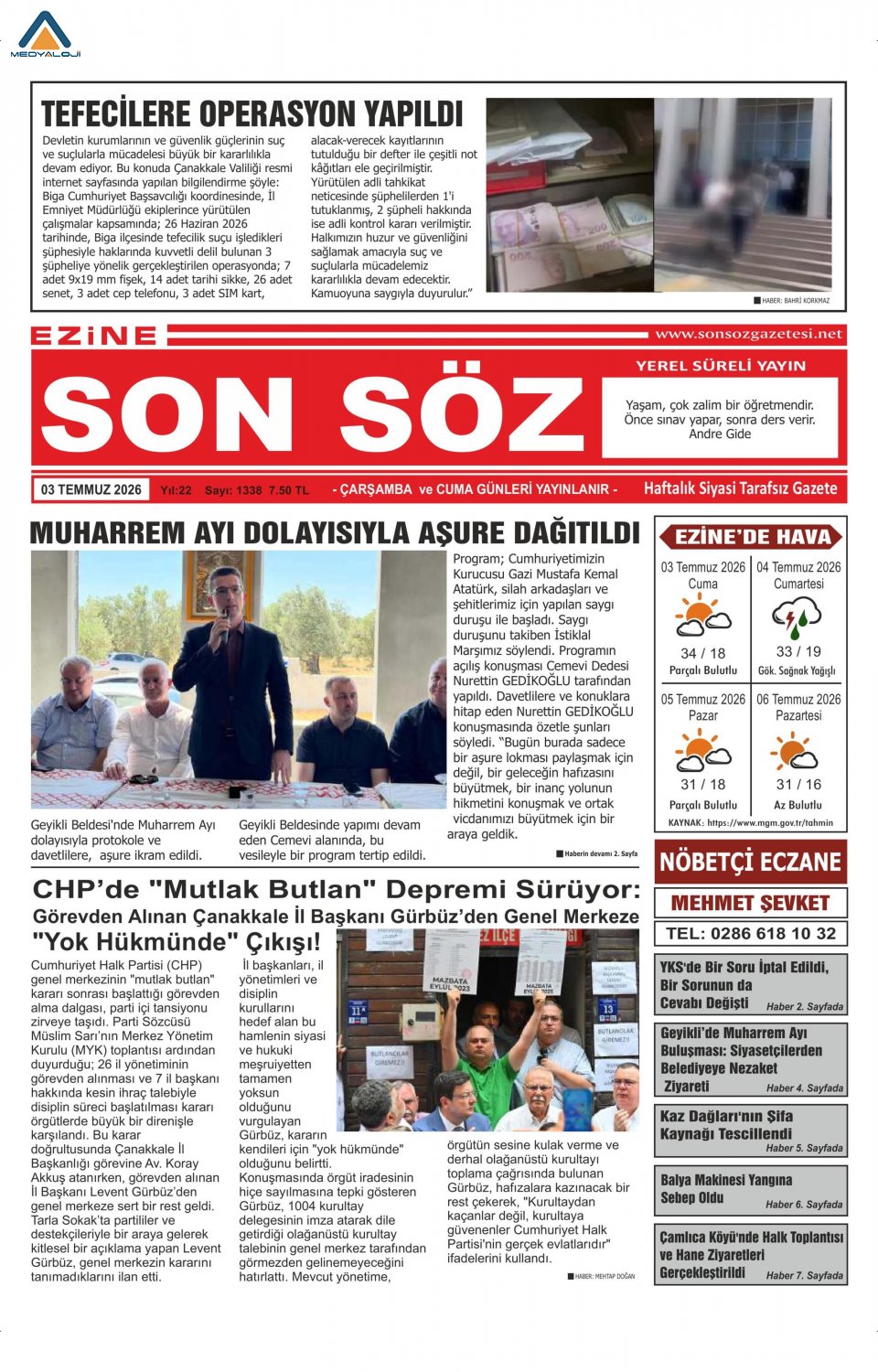 Ezine Son Söz Gazetesi