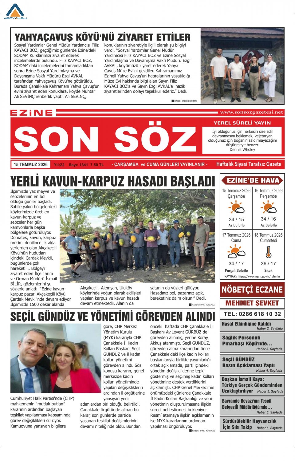 Ezine Son Söz Gazetesi