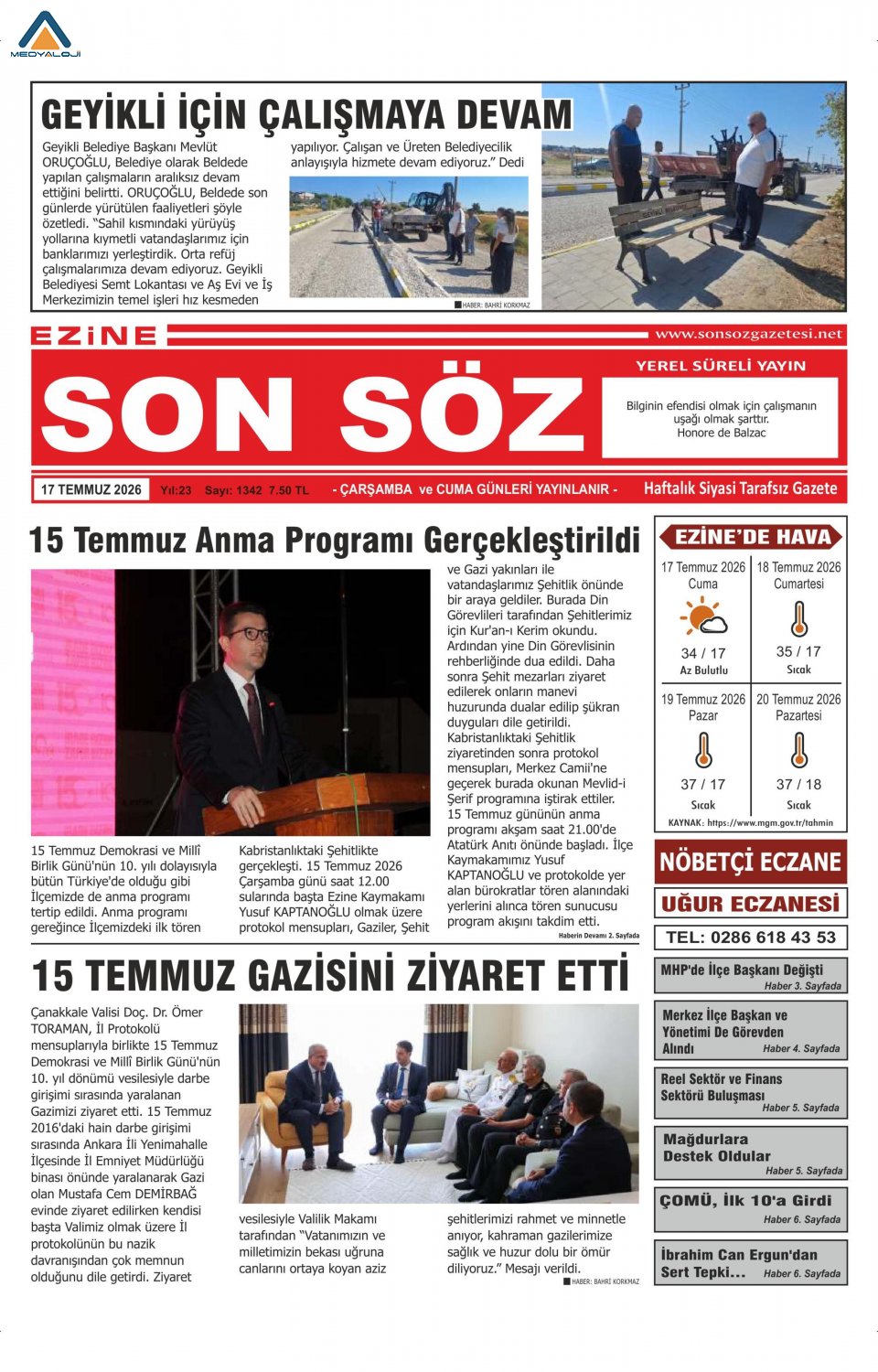 Ezine Son Söz Gazetesi