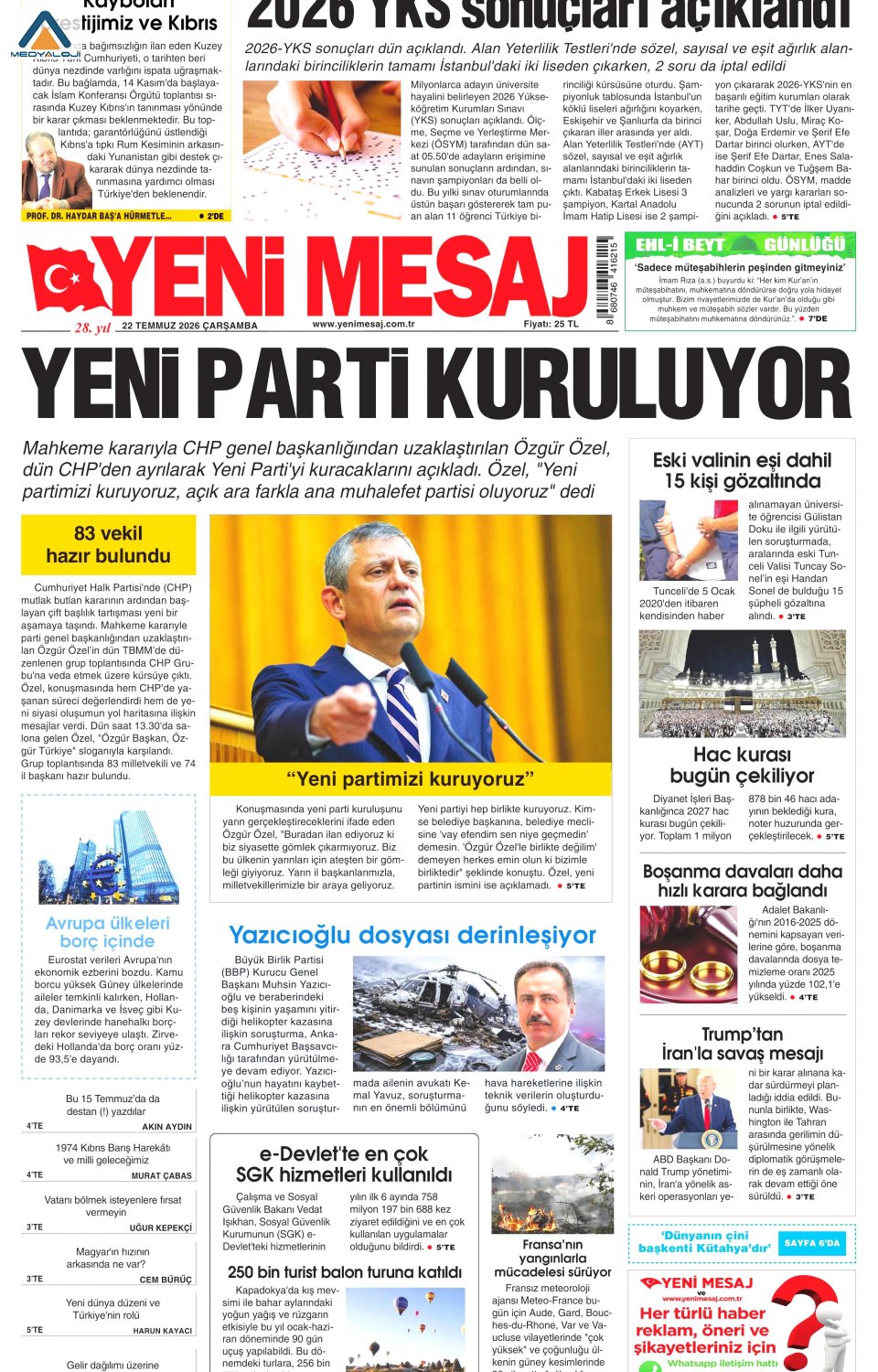 Yeni Mesaj