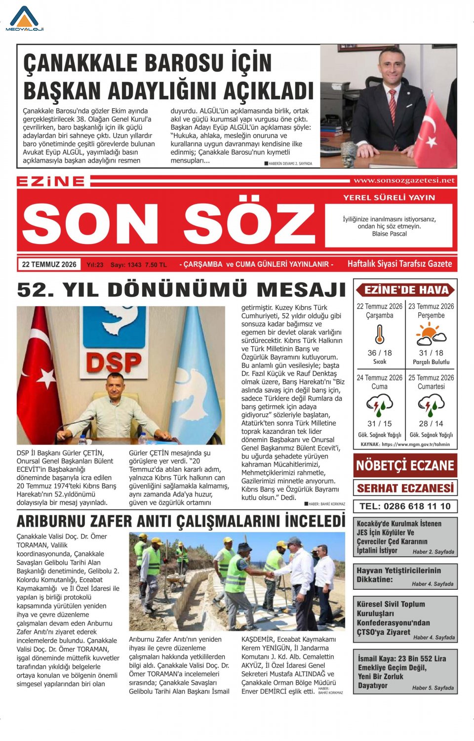 Ezine Son Söz Gazetesi