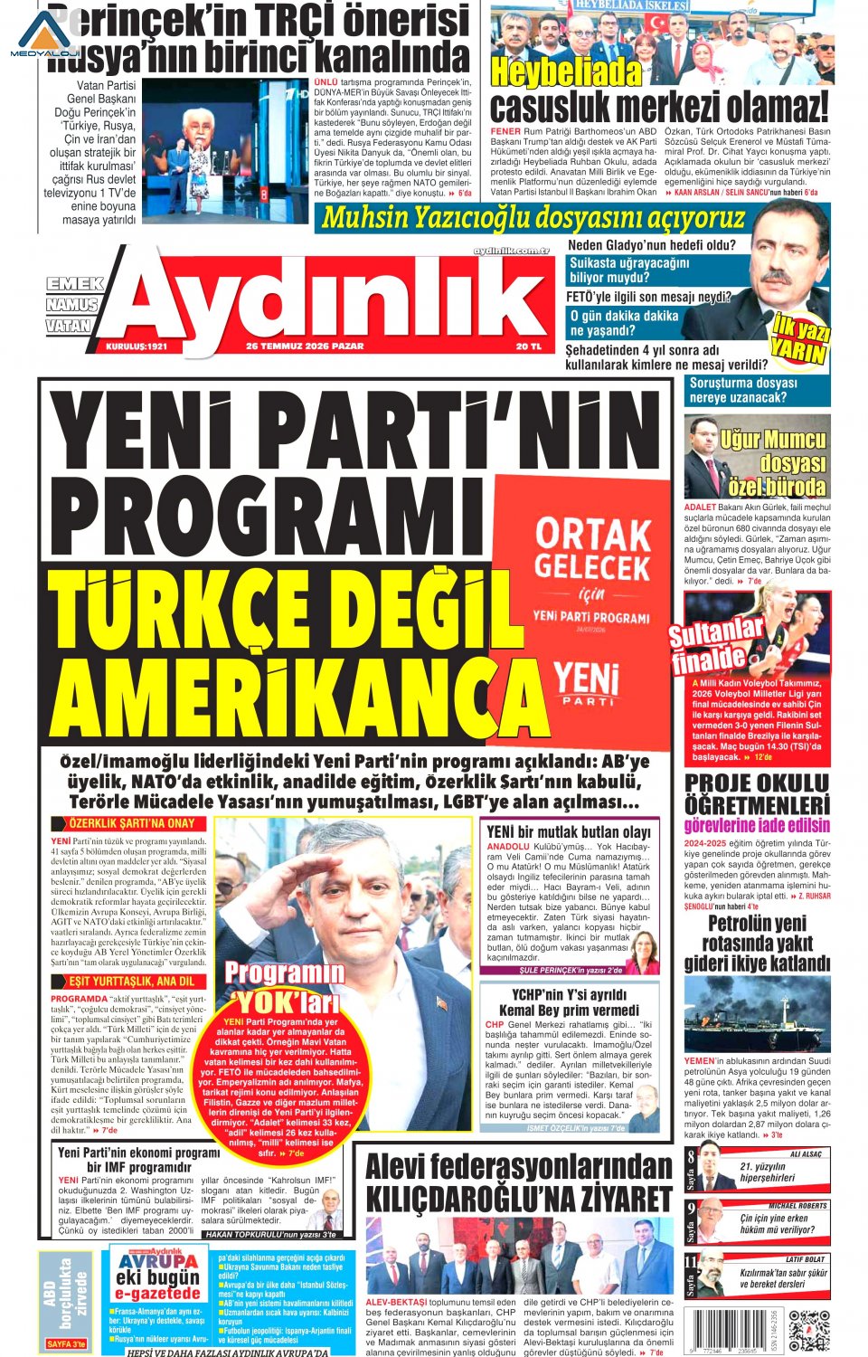 Aydınlık Gazetesi