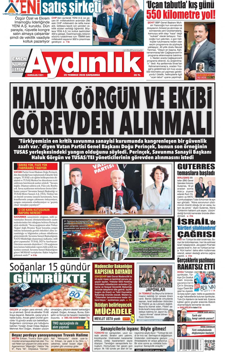 Aydınlık Gazetesi