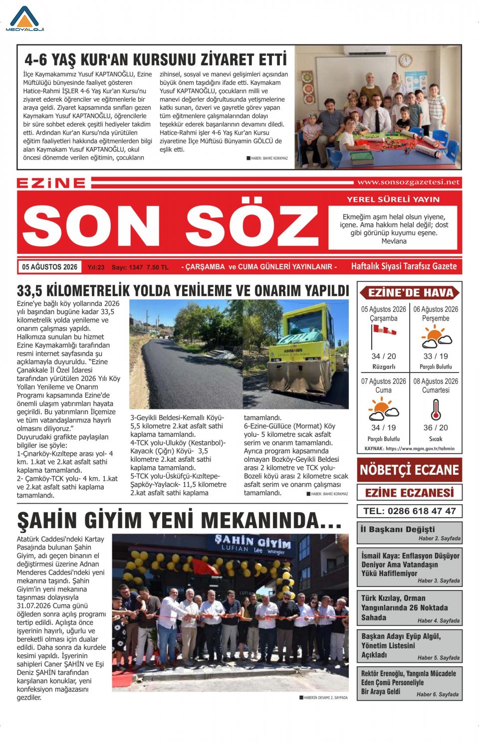Ezine Son Söz Gazetesi