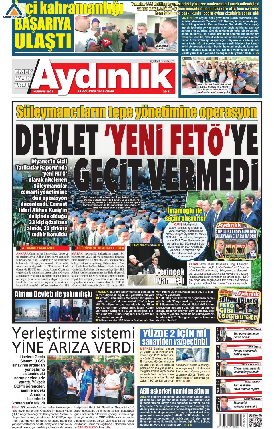 Aydınlık Gazetesi