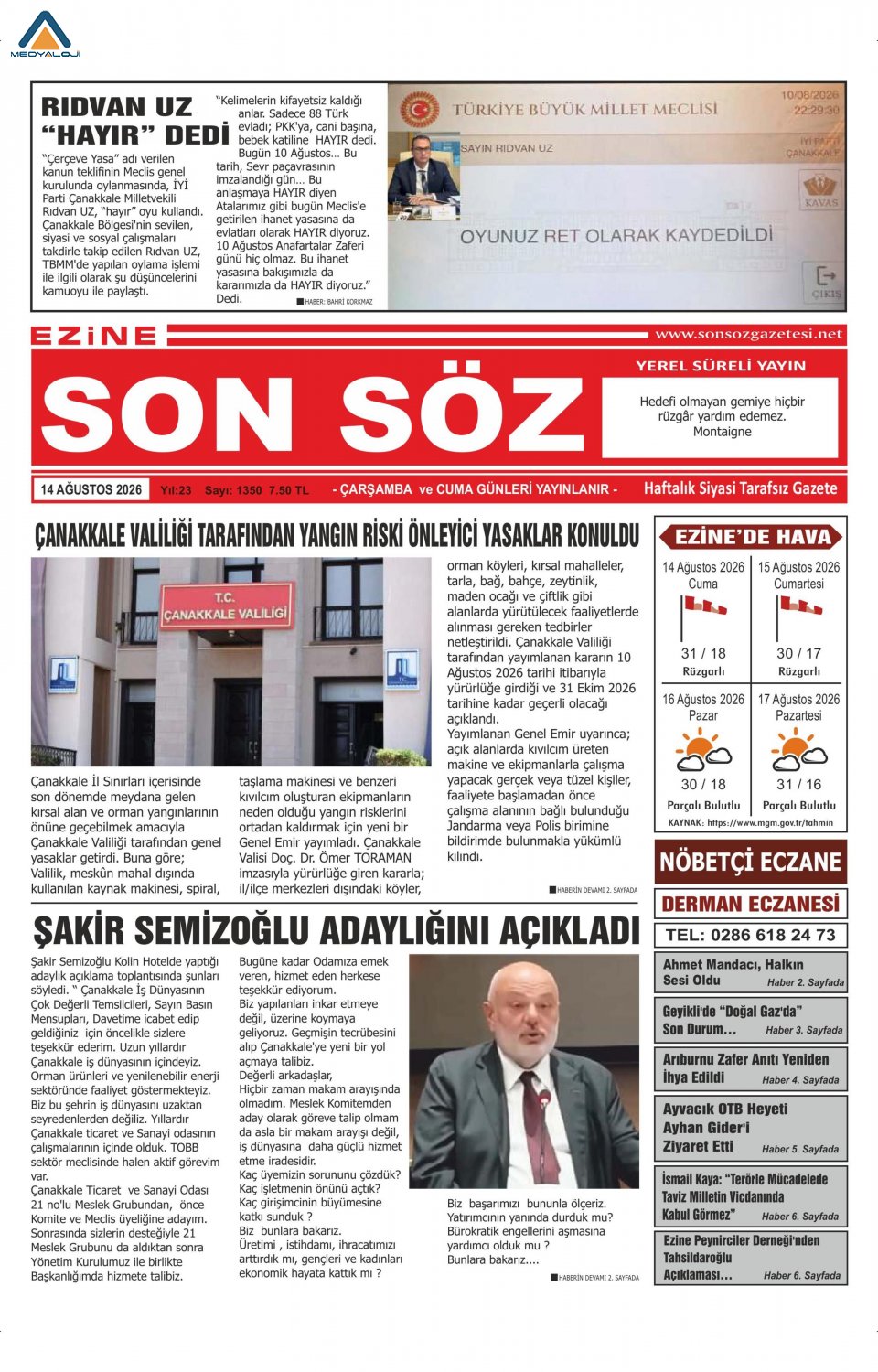 Ezine Son Söz Gazetesi