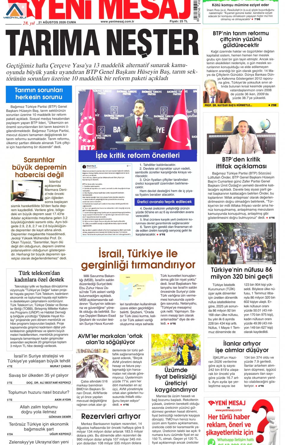 Yeni Mesaj