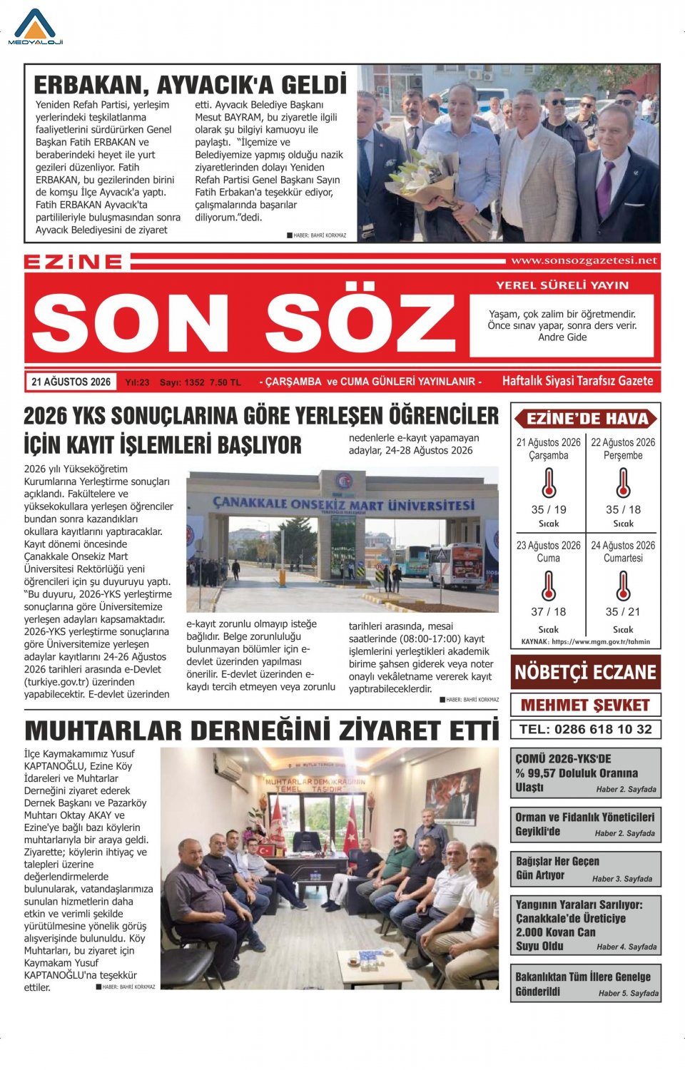 Ezine Son Söz Gazetesi