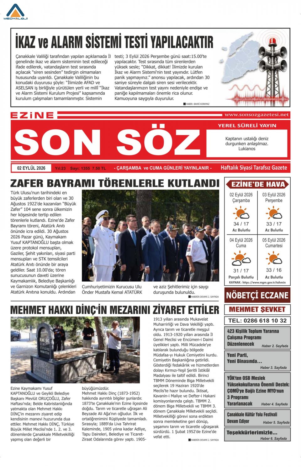 Ezine Son Söz Gazetesi