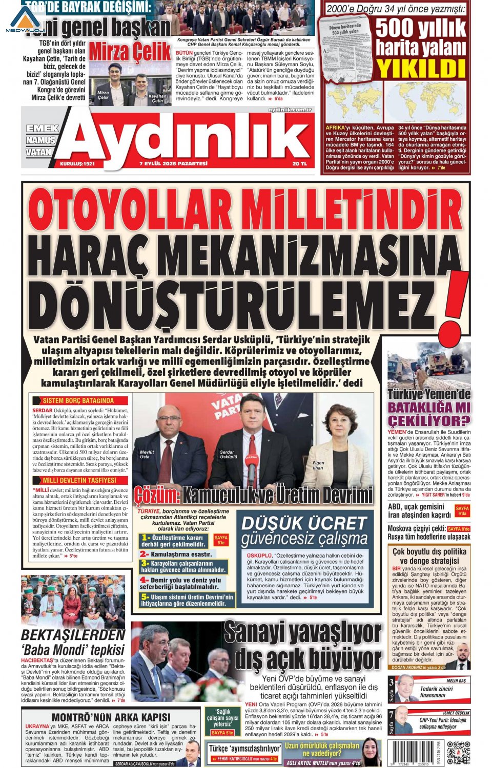 Aydınlık Gazetesi