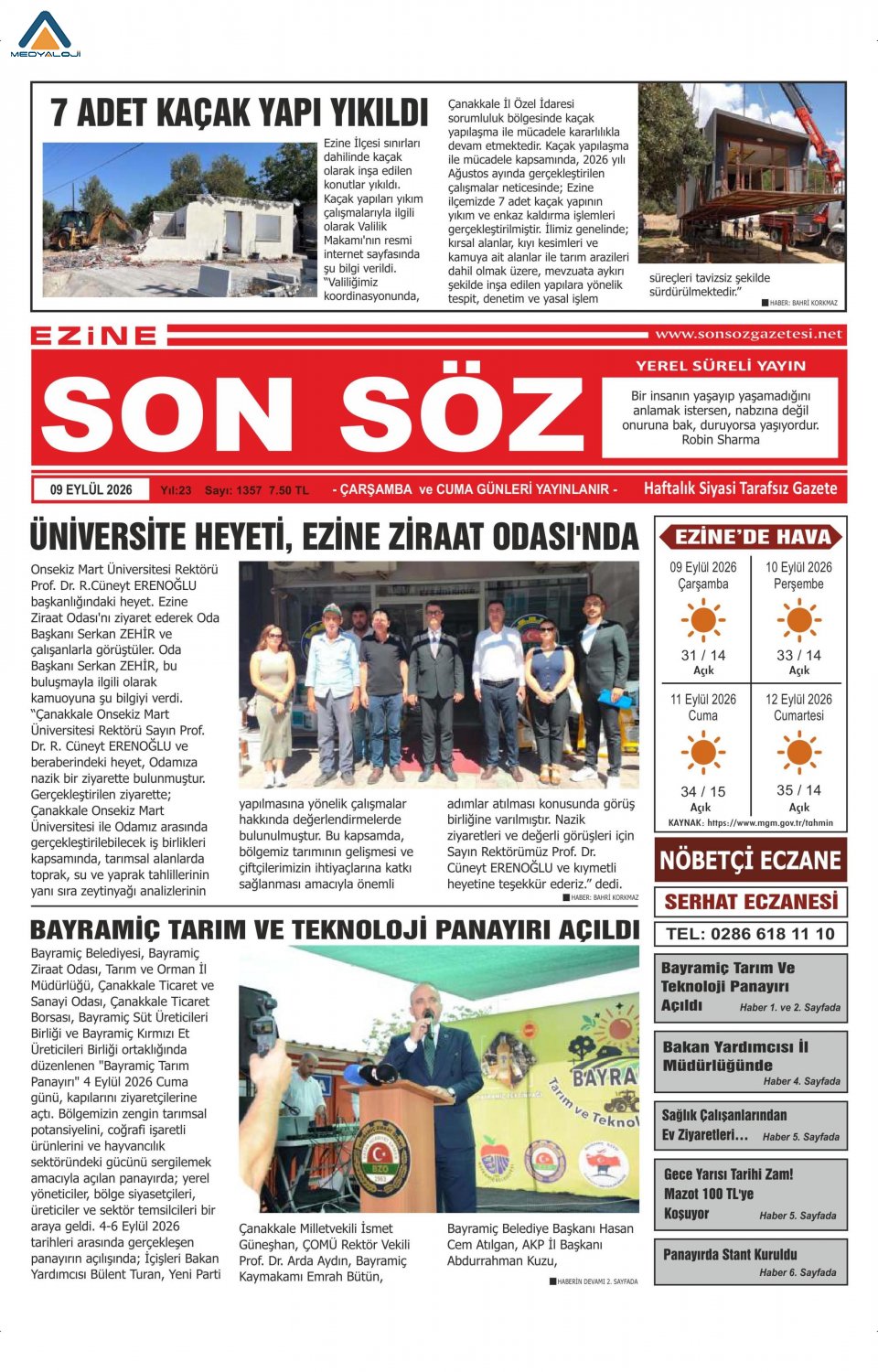 Ezine Son Söz Gazetesi