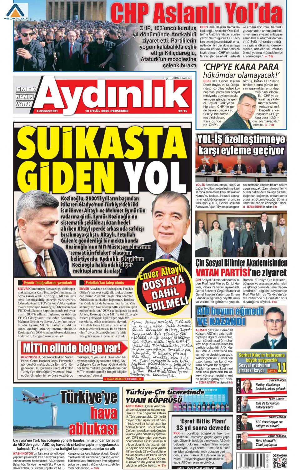 Aydınlık Gazetesi