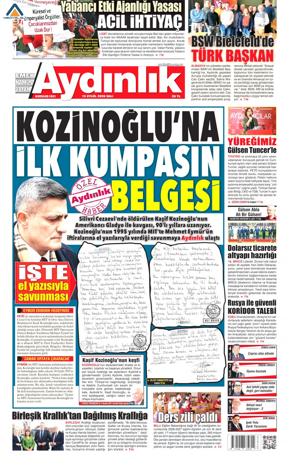 Aydınlık Gazetesi