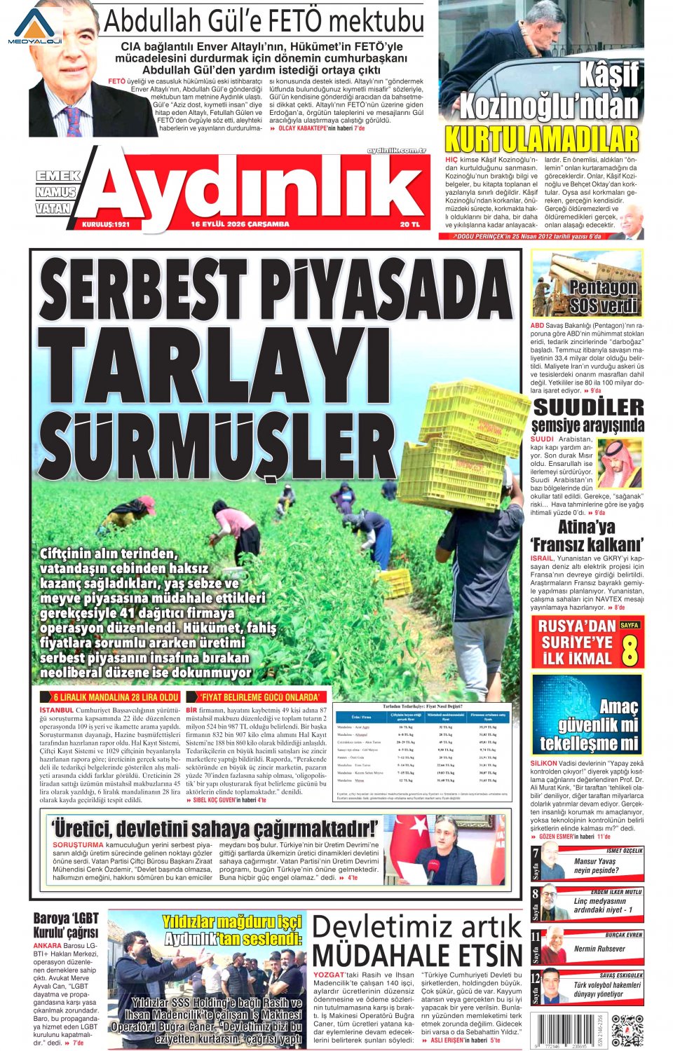 Aydınlık Gazetesi