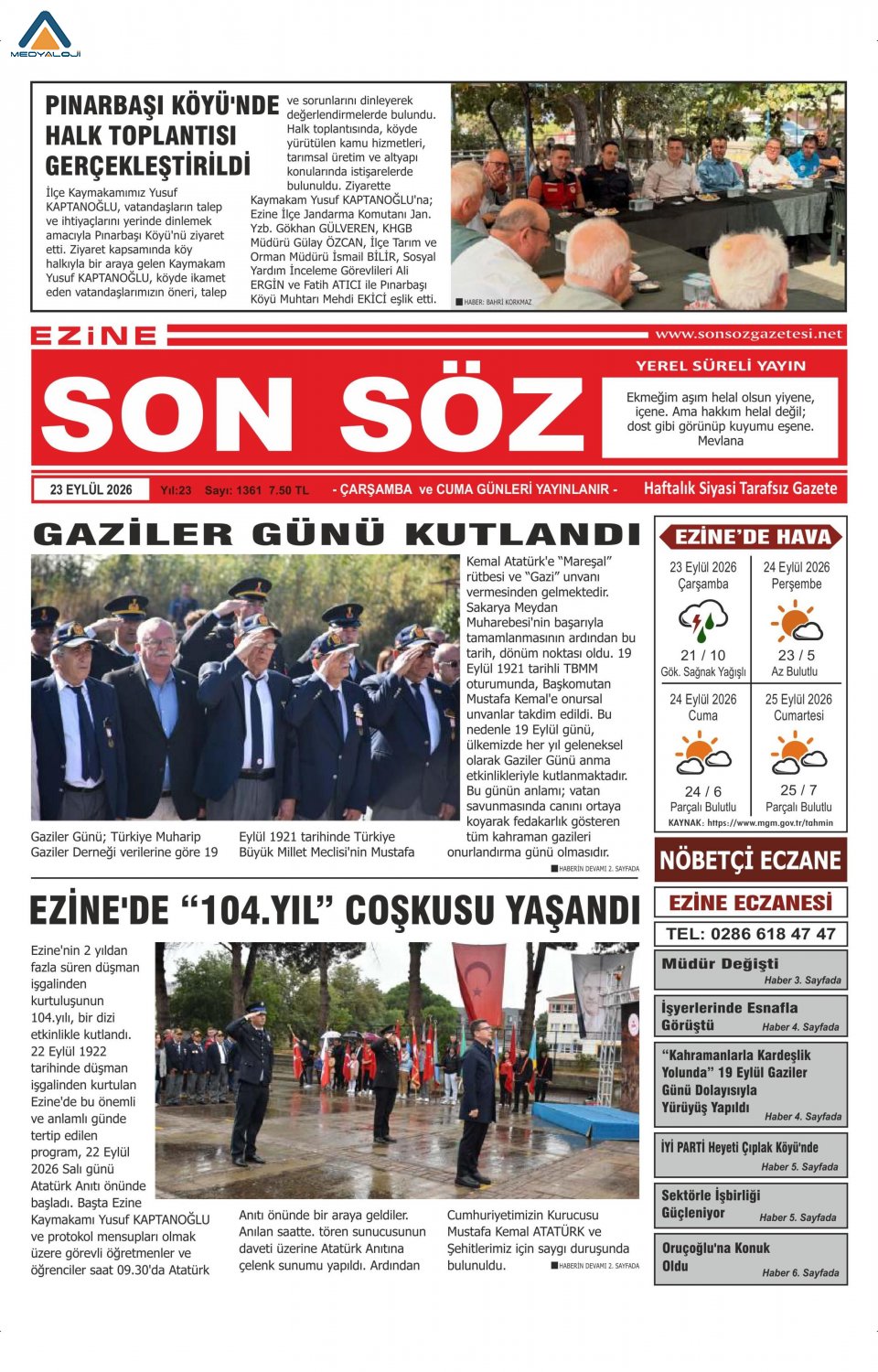 Ezine Son Söz Gazetesi