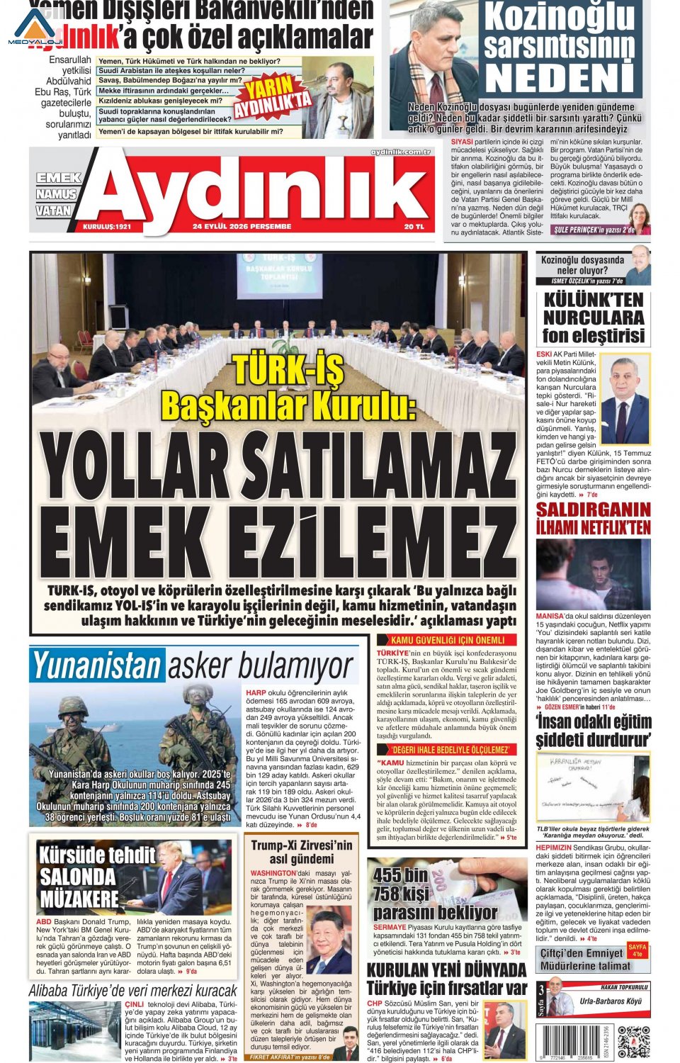 Aydınlık Gazetesi