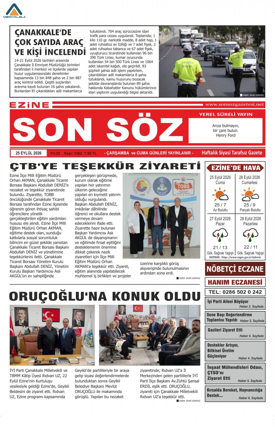 Ezine Son Söz Gazetesi