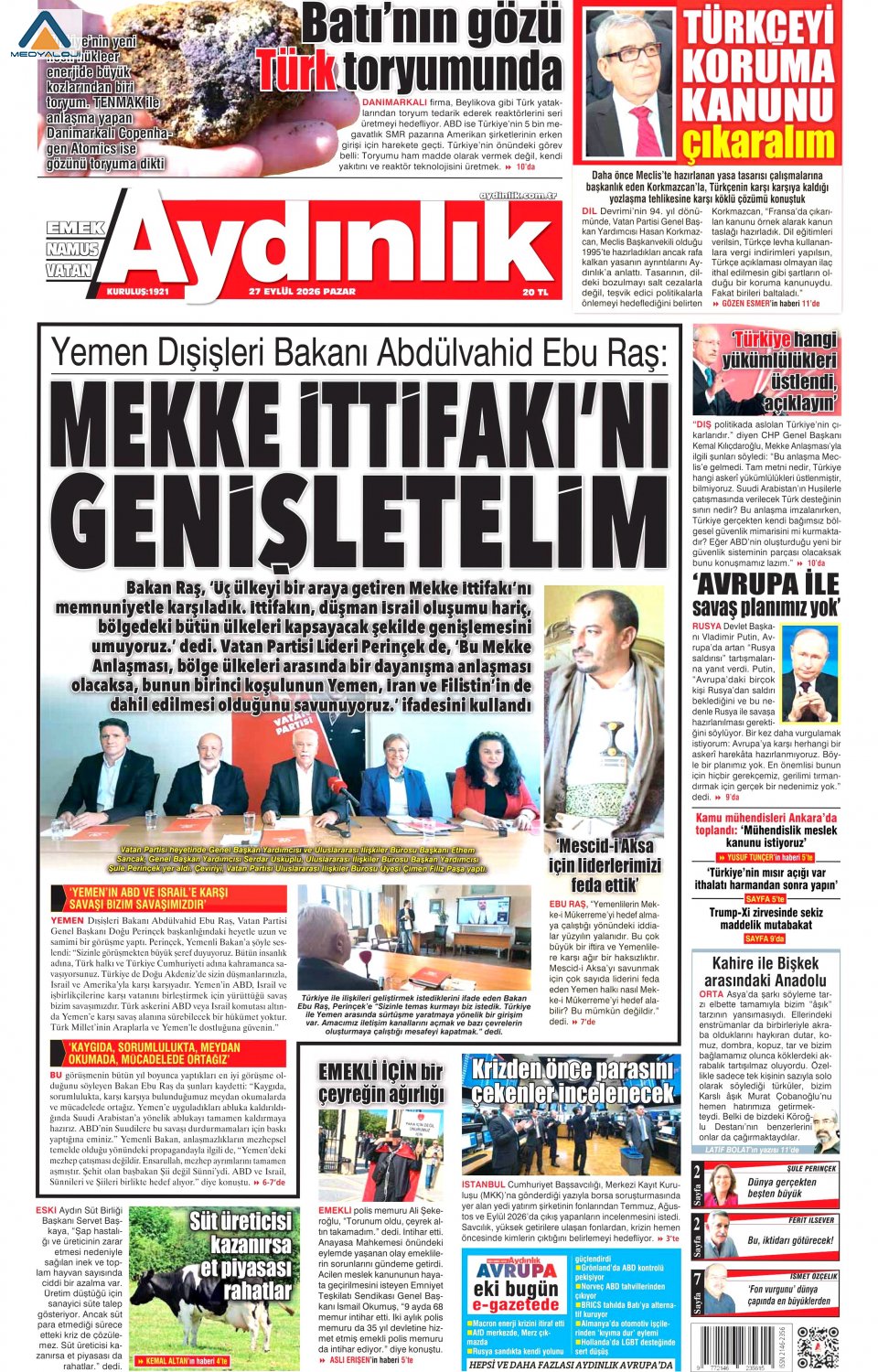 Aydınlık Gazetesi