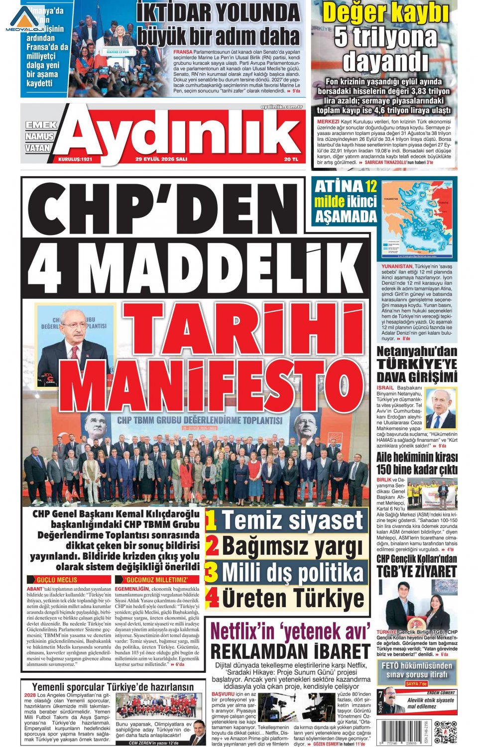 Aydınlık Gazetesi