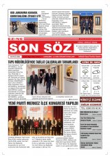 Ezine Son Söz Gazetesi Gazetesi