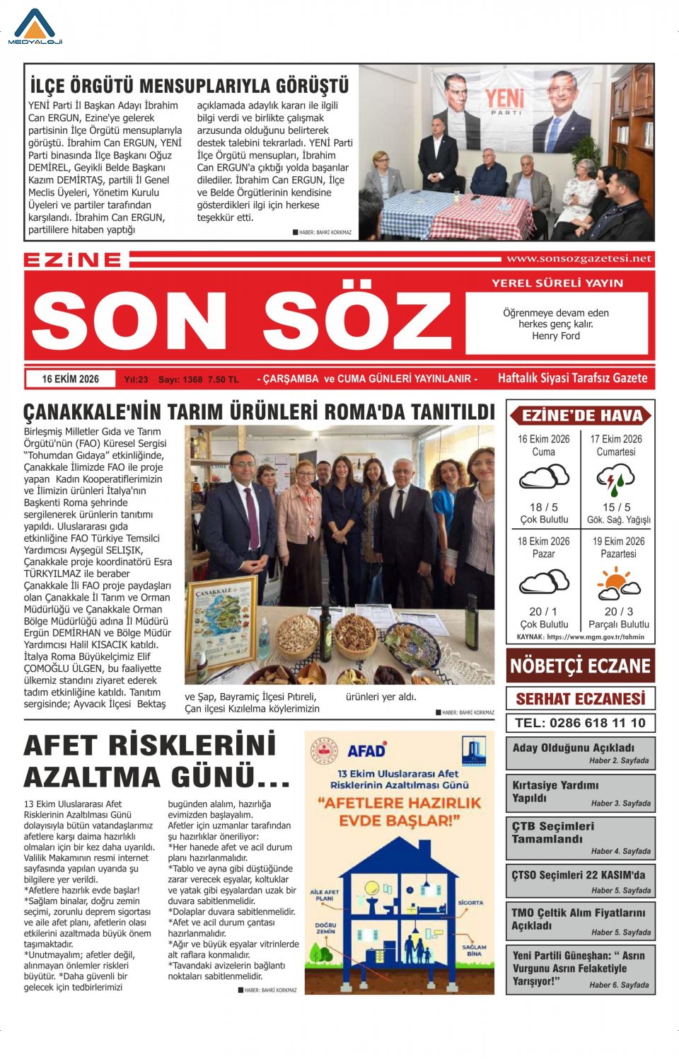 Ezine Son Söz Gazetesi