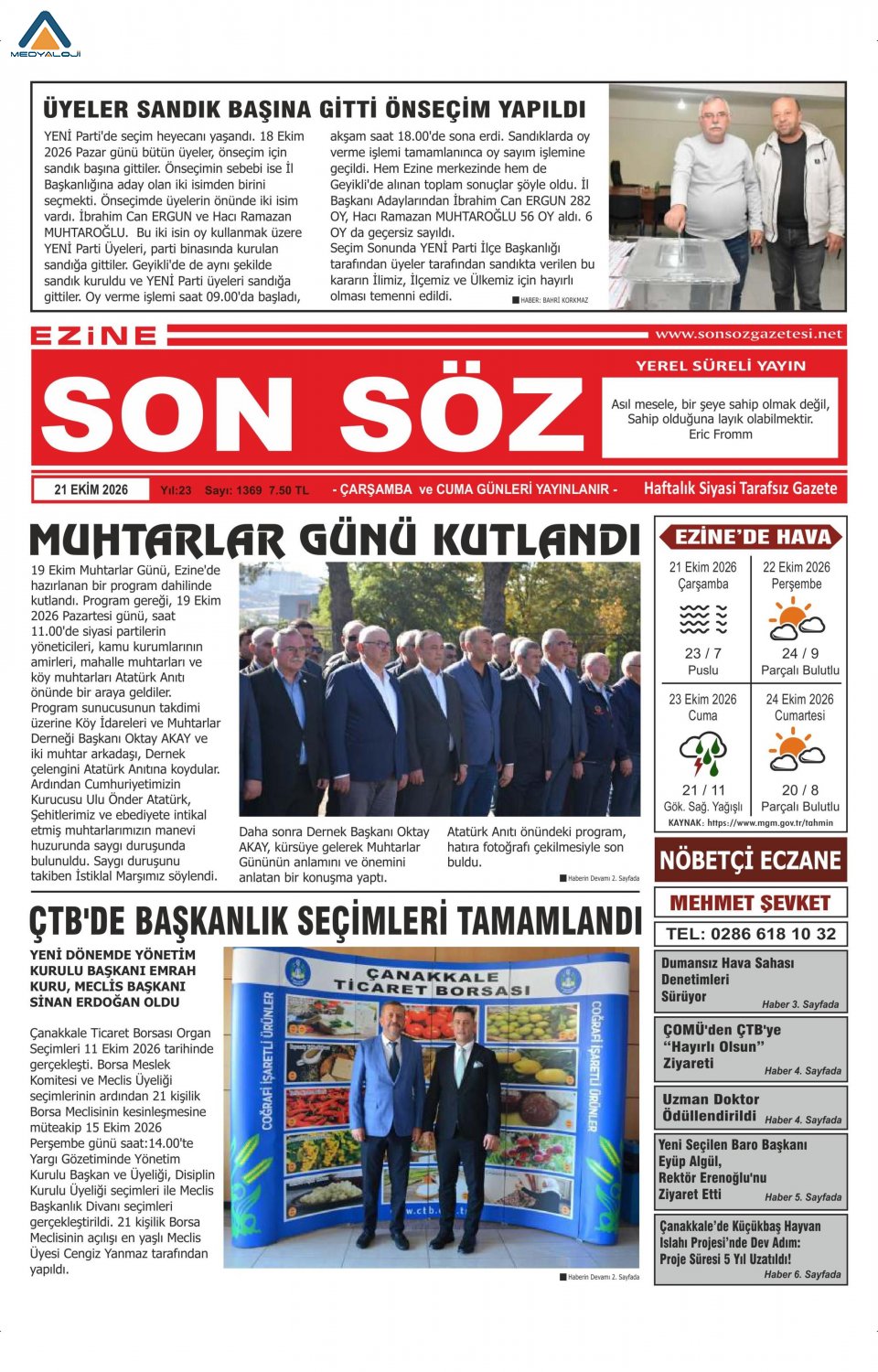 Ezine Son Söz Gazetesi