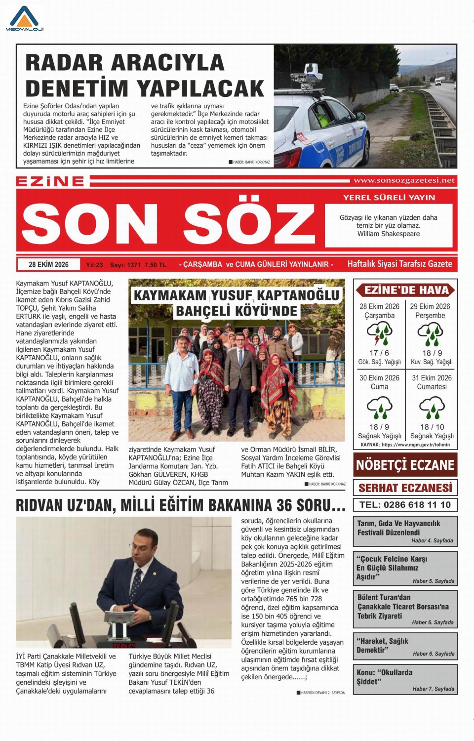 Ezine Son Söz Gazetesi