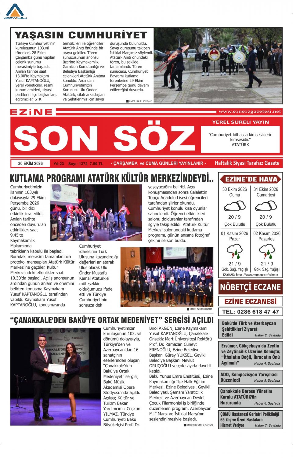 Ezine Son Söz Gazetesi