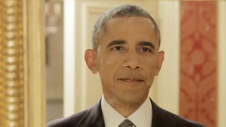 Obama'dan sosyal mesajlı video